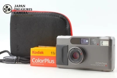 All Works [Near MINT] CONTAX T2 Titan Black Point & Shoot 35mm Film Camera JAPAN - Image 1 of 4