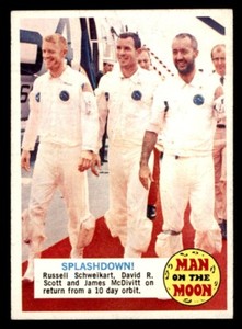 1969 Topps Man on the Moon #49B Splashdown! NM/MT *d2