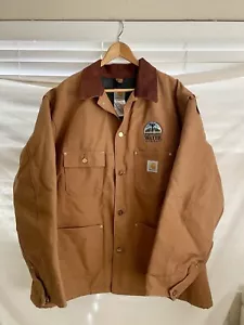 Chaqueta Carhartt Chore Talla 48 Marrón Manta Forrada C01 BRN “PDX Water Bureau” - Imagen 1 de 5