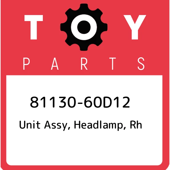 Conjunto de unidad Toyota 81130-60D12, faro, diestro 8113060D12, pieza original nueva OEM Foto 1 de 1