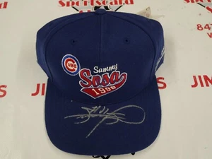 SAMMY SOSA SIGNED CHICAGO CUBS 1998 BASEBALL CAP WITH JSA WITNESSED COA - Picture 1 of 4