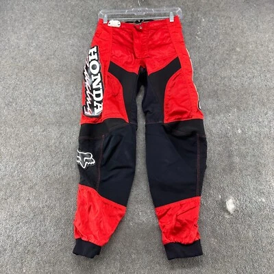 Fox Pants Mens 30 Red Black MX Motocross Honda Racing 360 Dirt Bike Racewear - Image 1 of 4