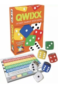 Qwixx  Gamewright  A Fast Family Dice Game Multi-colored Party Mix Ages  8+ - Picture 1 of 4