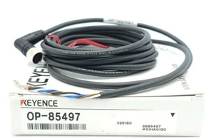 NIB KEYENCE OP-85497 CORDSET 4PIN FEMALE L-SHAPED CONNECTOR OP85497 - Picture 1 of 3