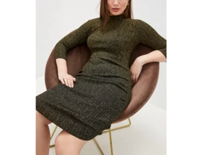 Maje Women's Dress Size 40 FR Knitted Bodycon Dress MFPRO01508 - Picture 1 of 9