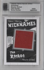 2010 Famous Fabrics Second Edition Nicknames Silver /9 Maurice Richard HOF