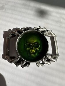 The Alchemy Carta Pewter Skull Belt Buckle Made in England Rare