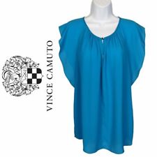 Vince Camuto Blue Batwing Sleeve Chiffon Blouse Size S RRP £80.00