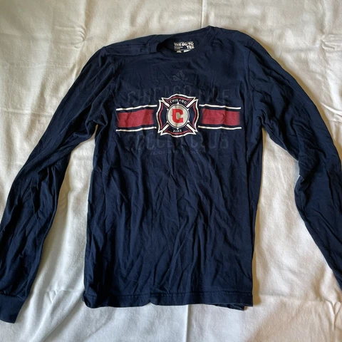 Chicago Fire Long Sleeve Shirt Football Club MLS Soccer Size S Small Adidas Cover