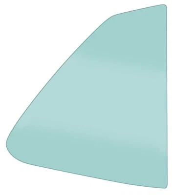 1969-70 Mustang Fastback Quarter Glass, Light Green Tint - RH - Image 1 of 2