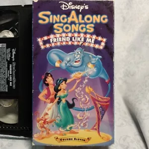 Walt Disney Sing Along Songs Friend Like Me VHS Video Volume 11 Aladdin Jasmine - Imagen 1 de 3