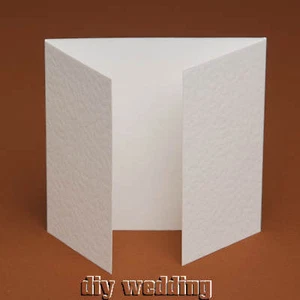10 150mm (6") SQUARE Gatefold cards wedding, greeting Ivory, White 250-300gsm  - Picture 1 of 15