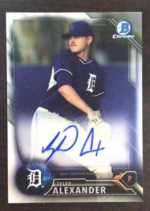 2016 Bowman Chrome Prospects Tyler Alexander Autogramm #BCAP-TA - Bild 1 von 1
