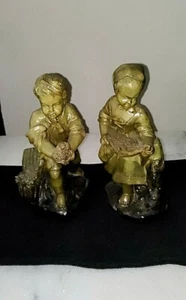 Borghese Chaulkware Pair Measuring 10 Inches Tall Excellent Condition - Picture 1 of 6