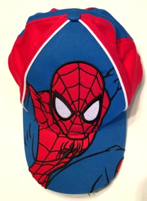 Boné de beisebol Marvel Kids Spider-man estilo OSFM bordado super-herói ajustável - Imagem 1 de 4