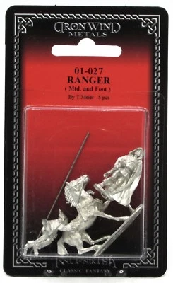 Ral Partha 01-027 Ranger (Montado y Pie) Guerrero Arquero Scout Héroe Aventurero  Foto 1 de 2