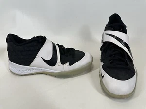 Nike Force Zoom Trout 6 Baseball Cleats Mens 10.5 Turf Black White AT3463-001 - Picture 1 of 10