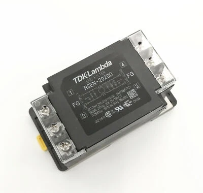 1pcs RSEN-2020D TDK-LAMBDA Power Line Filter EMC 20A Terminal Block DIN Rail - Image 1 of 4