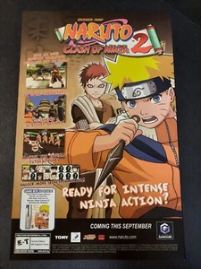 NARUTO: Clash of Ninja 2 Nintendo Gamecube ~ Comic Page PRINT AD 2006 - Picture 1 of 1