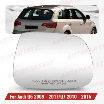 Espejo retrovisor lateral derecho pasajero cristal para Audi Q5 2009-2017/2010-2015 Audi Q7 Foto 1 de 4