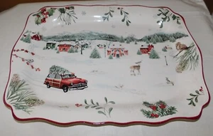 Better Homes & Gardens Winter Forest Heritage Collection große Servierplatte - Bild 1 von 6