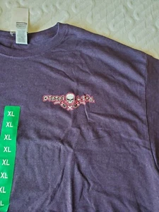 Men's / Unisex T-Shirt Purple Diesel Life XL - Skull Graphic - New with Tags - Picture 1 of 8