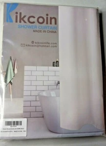 Kikcoin Cream Waffle Weave Shower Curtain New - Picture 1 of 5