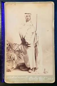Bedouin photo on cardboard tuareg Egypt photo from 19th century (168.) - Picture 1 of 4