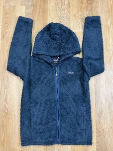 Patagonia Jacket Youth Large Blue Los Gatos Fleece Hooded Girls - Picture 1 of 7