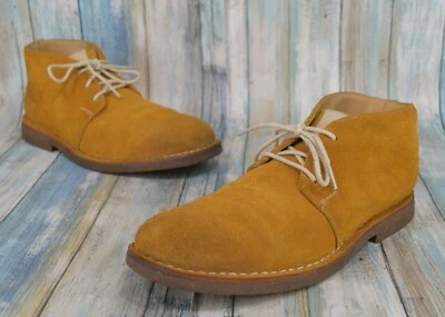 Botas masculinas Cole Haan Glenn Chukka Desert tamanho 9.5 couro marrom nobuck - Imagem 1 de 4