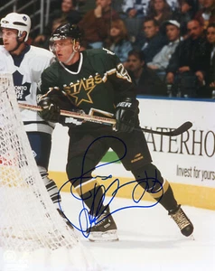 Jere Lehtinen Autographed 8x10 Dallas Stars Free Shipping #S2769 - Picture 1 of 1