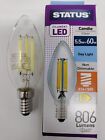 5.5W=60W Led Candle Filament Light Bulbs Ses Small In E14 Lamp Bulb Daylight