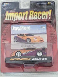 Jada Import Racers 1:64 Scale Die Cast Car Mitsubishi Eclipse #19 new pack 2004 - Picture 1 of 3