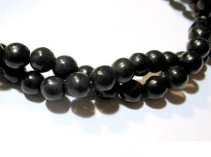 20 x Howlith Perlen rund schwarz 8 mm Stein - Bild 1 von 1