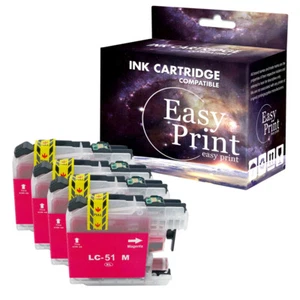 Tinta 4M compatible con Brother MFC-230C MFC-240c MFC-885cn MFC-465cn MFC-5860 LC51 LC-51 - Imagen 1 de 1