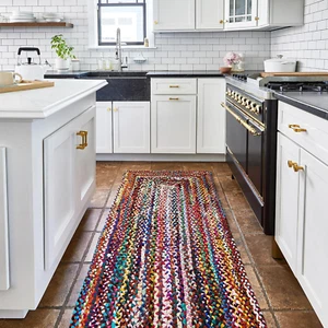 Tammara Bohemian Hand Braided Runner Rug, 2' 6" X 8', Multi - Picture 1 of 9