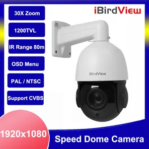 Domo de velocidad CCTV de 2 MP 1200TVL 30X cámara analógica de 4,5 pulgadas rotación 360° menú OSD - Imagen 1 de 7