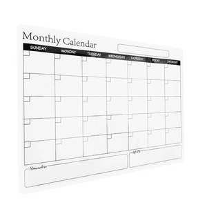 Magnet Dry Erase Fridge Calendar Wall Reusable Whiteboard Monthly Planner PET - Picture 1 of 12