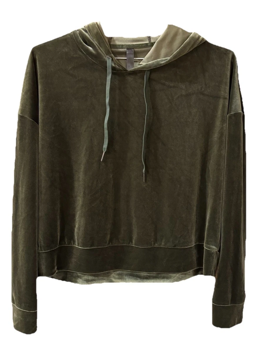 Kyodan Women's Double Brushed Ribbed Fleece Zip-Up Hoodie - Cozy, Lightweight With Thumbholes, Brown