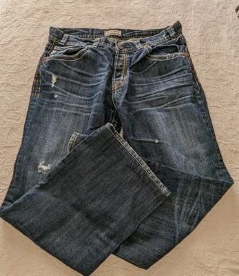 Pantalones de mezclilla MEK DNM para hombre New York corte bota azul lavado solapa bolsillo talla 39,5x30 Foto 1 de 4