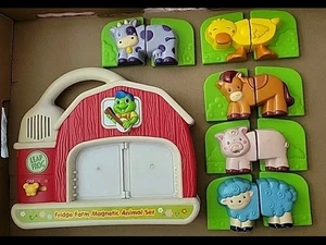 LeapFrog Fridge Phonics Farm Magnetic Matching 5 Animal Set Song Kid Barn WORKS - Picture 1 of 11
