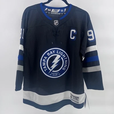 Tampa Bay Lightning Steven Stamkos 91 Youth Hockey Jersey L XL - Image 1 of 4