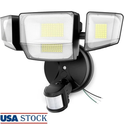 10000LM LED Flood Light Motion Sensor Weatherproof Outdoor Security Lighting New
