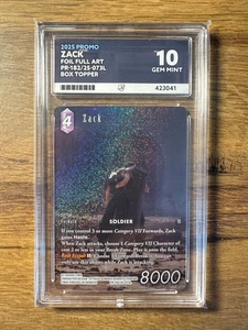 Final Fantasy TCG Opus 25 - Zack PR-182/25-073L Full Art *FOIL* Ace Graded 10 - Picture 1 of 2
