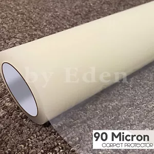 Carpet Protector 90 Micron Clear Dust Cover Protect Sheet Film Self Adhesive 25m - Picture 1 of 6