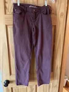 Eddie Bauer Red Jeans Slightly Curvy Slim Straight Size P6 - Picture 1 of 3