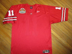OHIO STATE ANTHONY GONZALEZ 11 JERSEY Buckeye 2007 BCS Championship Patch XL - Picture 1 of 5