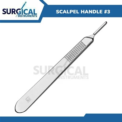 Scalpel/BP Handle Surgical Dental Veterinary Instrument #3 German Grade - Image 1 of 4