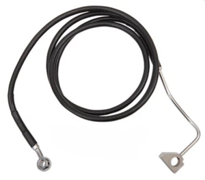 DragSpcl Extended +4" Length Black Front Upper Brake Line H-D '14-22 Touring ABS - Picture 1 of 5