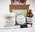 Laila London Clean Beauty Organic Spa, Full Size Beauty Gift Box 100% Natural